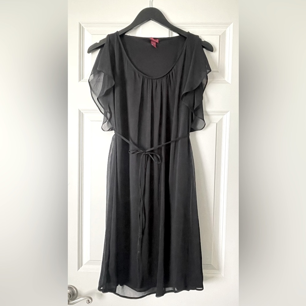 Small Merona Double Layered Dress with sheer sleeve detail